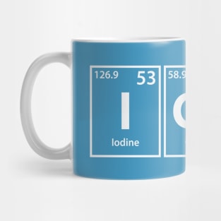 Icon (I-Co-N) Periodic Elements Spelling Mug